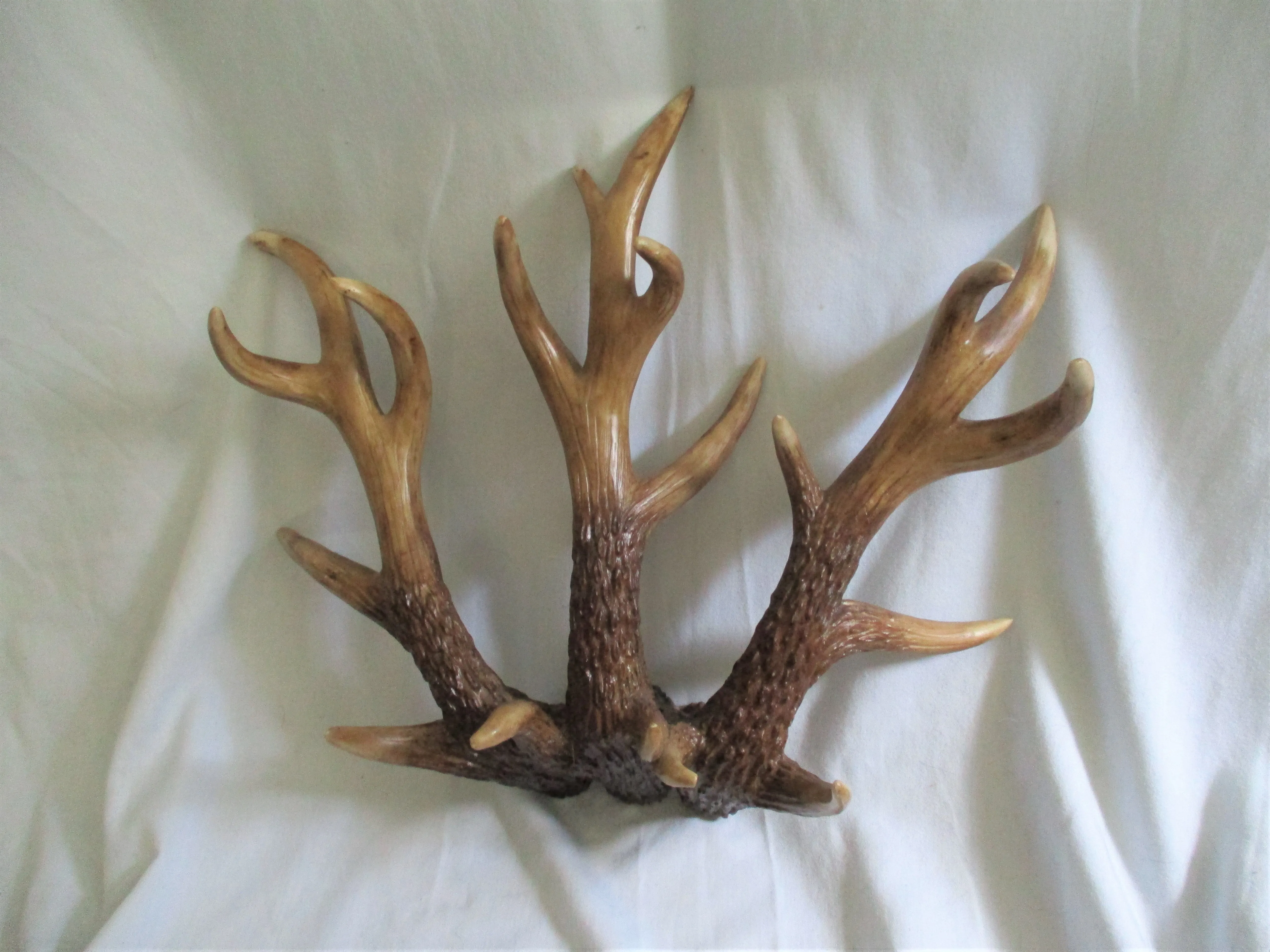 18" Faux BUCK DEER HUNTING ANTLER Steampunk Horns Desk Wall Art Acrylic