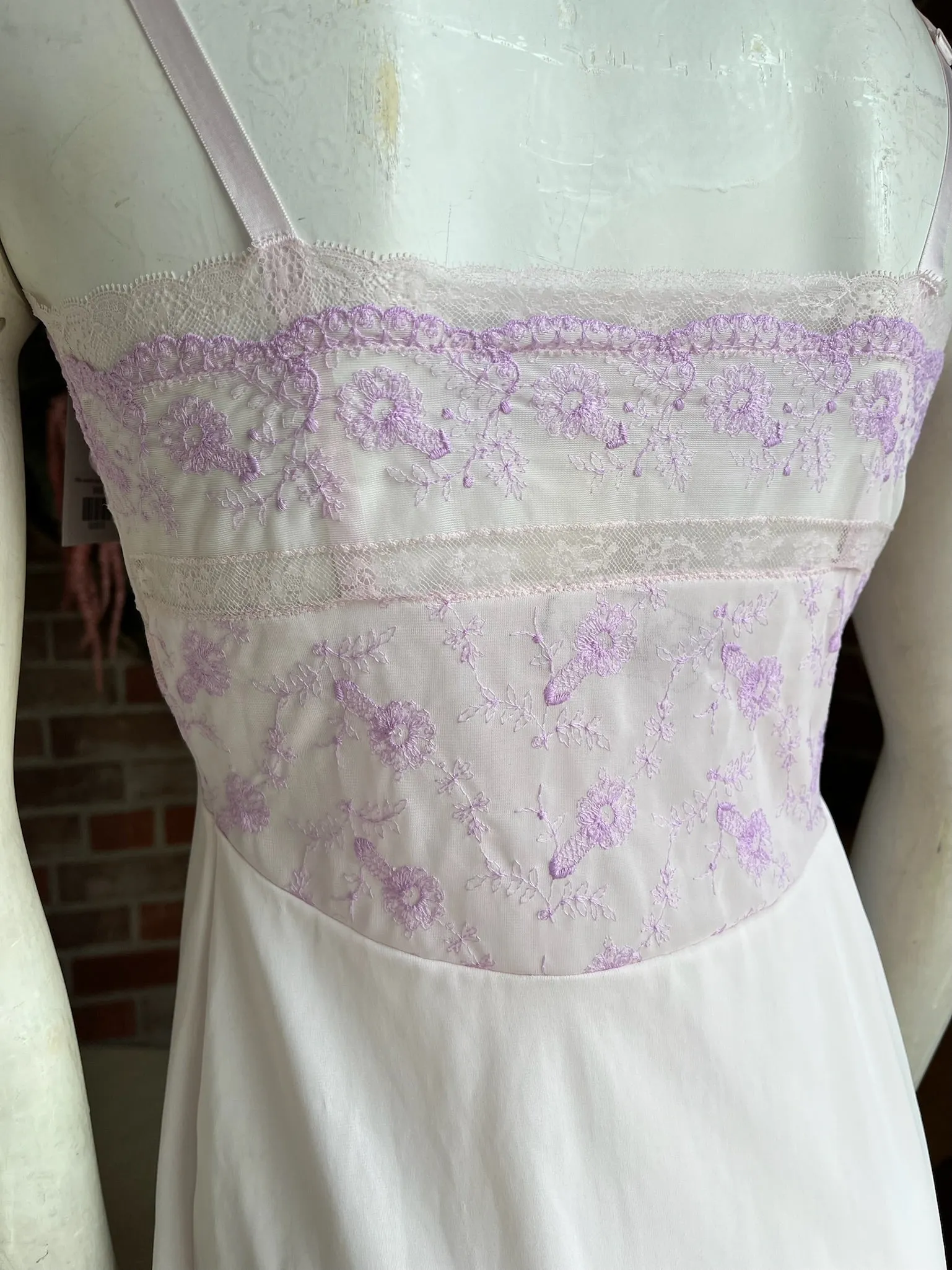 1960s Lavender Hollywood Vassarette Slip