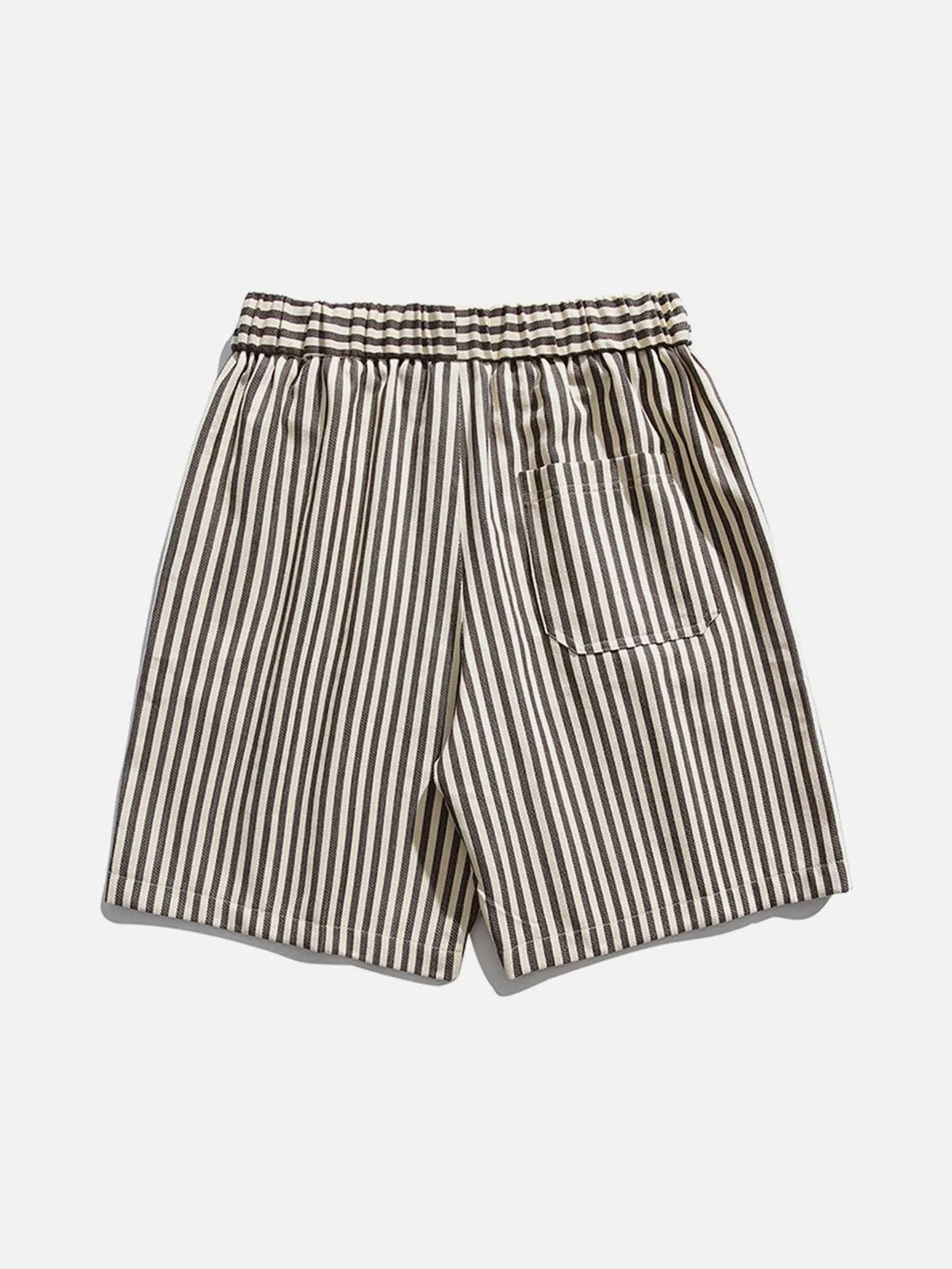 1984® - Striped Print Loose Drawstring Shorts