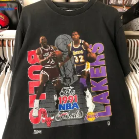 1991 Classic Bulls Vs Lakers Championship commemorative Tee