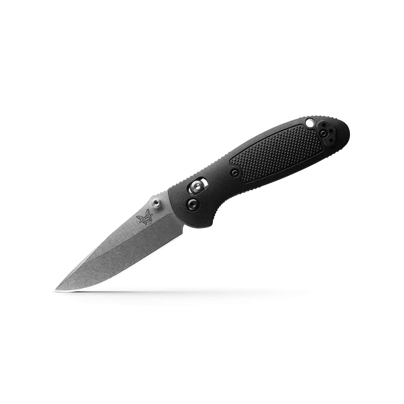 556-S30V Mini Griptilian | Black Grivory | Drop-Point