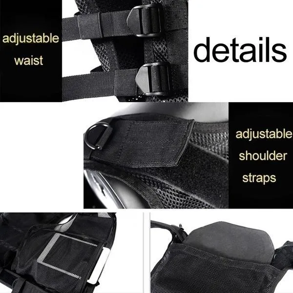 60X50Cm Multi-Pockets Breathable Tactical Vest Ti-49