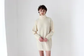 90s Lambswool & Angora Soft Sweater Dress