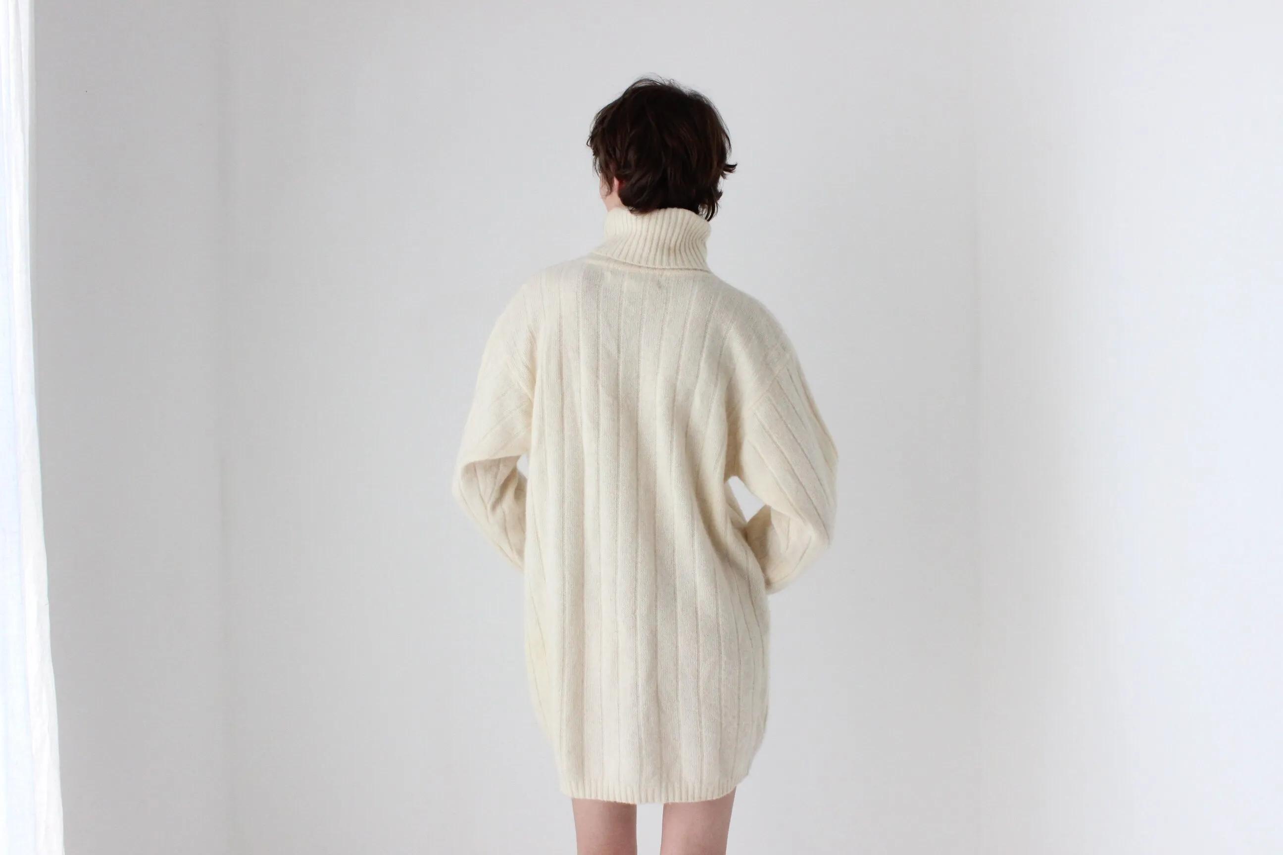 90s Lambswool & Angora Soft Sweater Dress