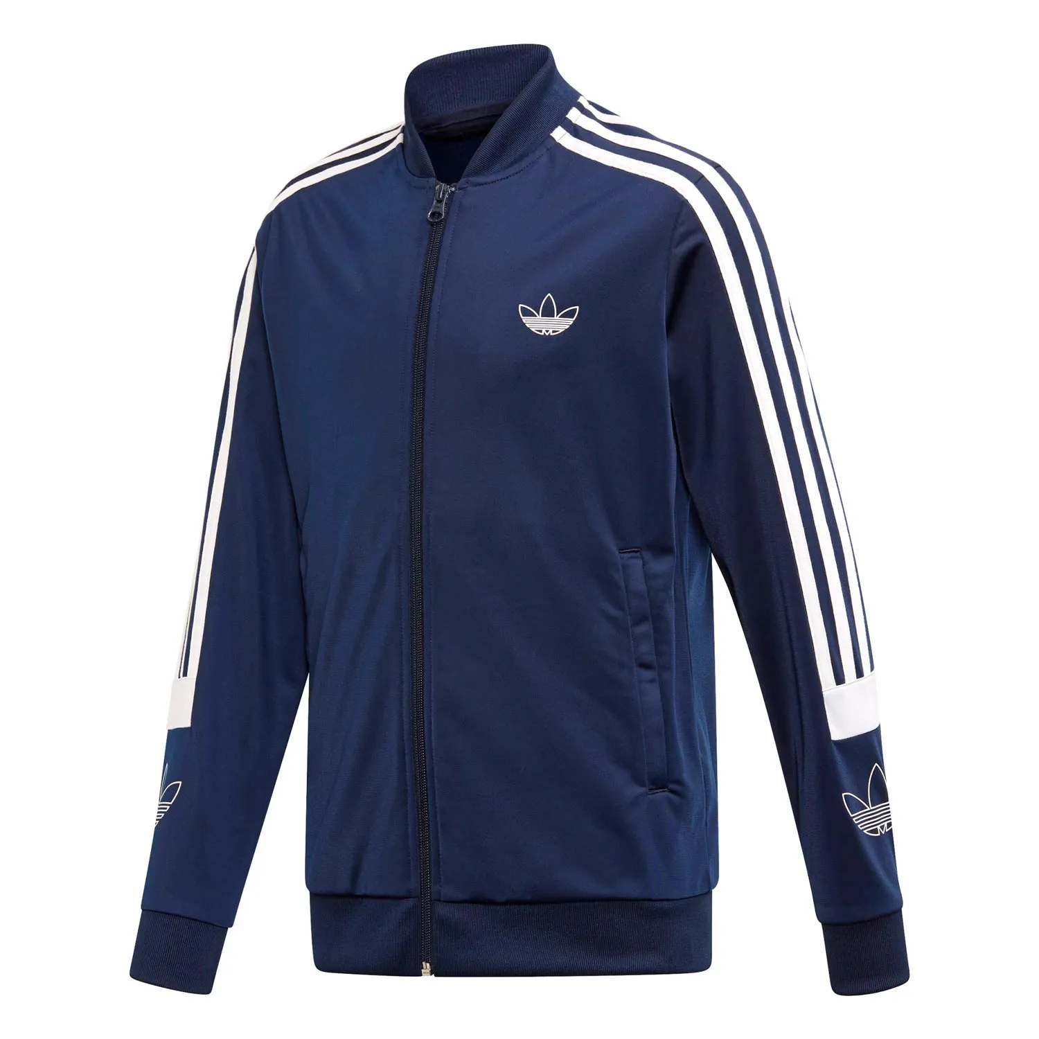 Adidas Youth Originals SPRT BB Track Jacket Collegiate Navy-White