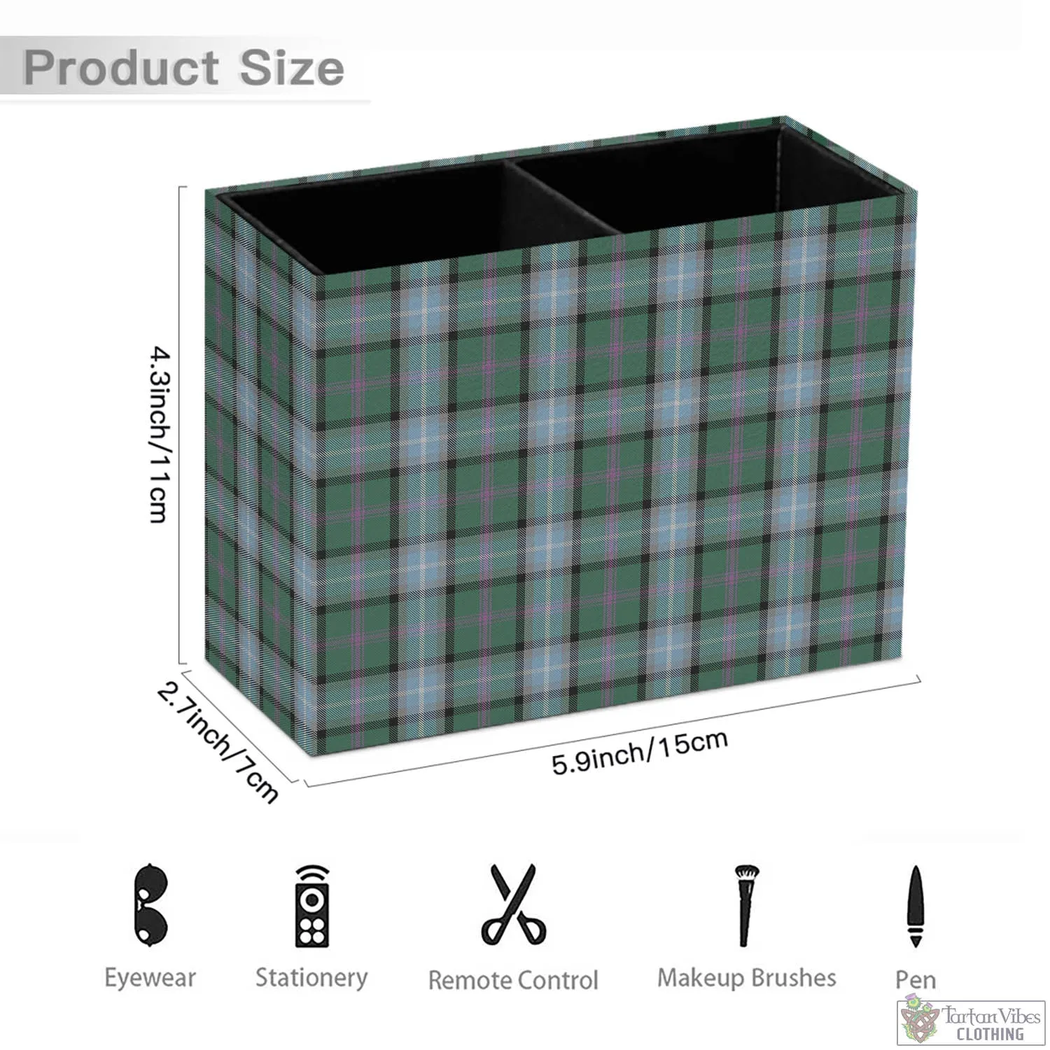 Alexander of Menstry Hunting Tartan Pen Holder