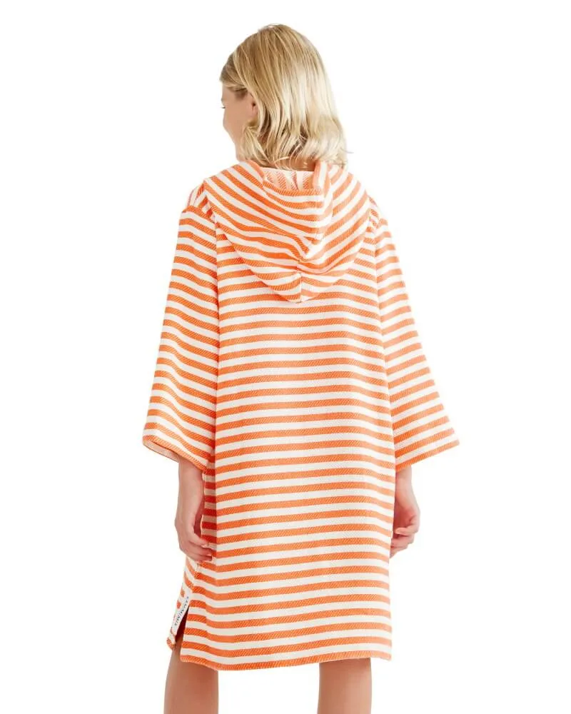 AMALFI Kids Hooded Towel: Coral/White