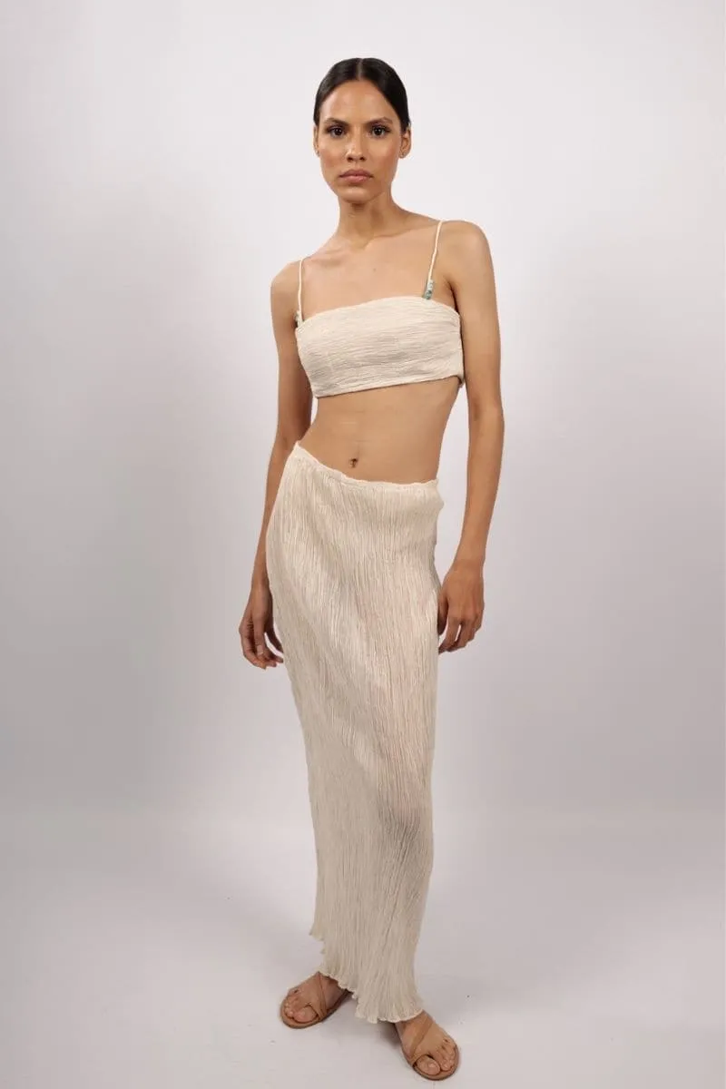 AMANERA RUCHED MAXI SKIRT