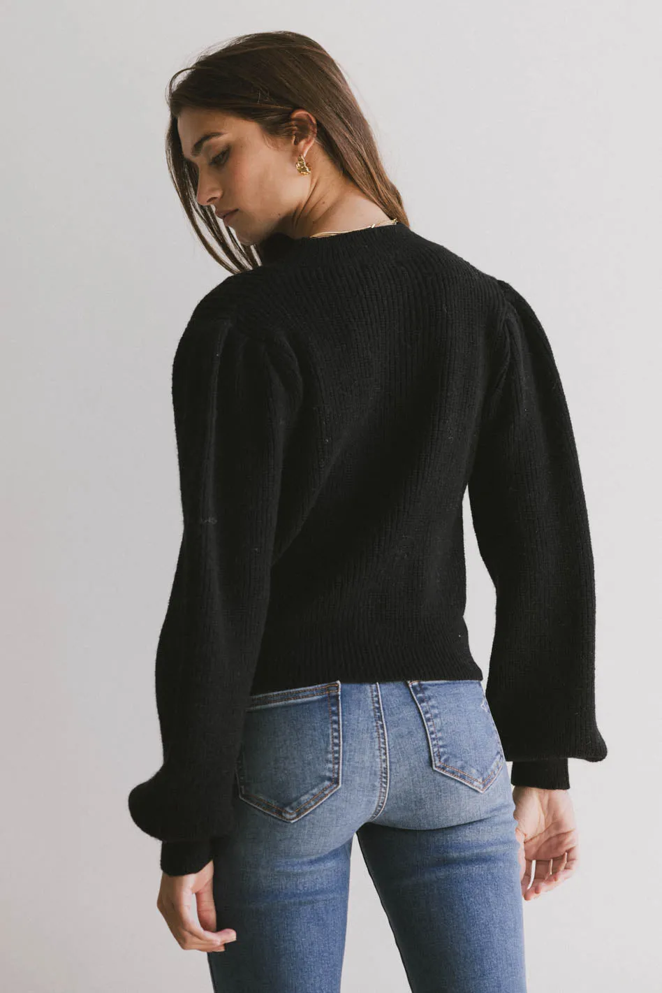 Amber Knit Sweater in Black - FINAL SALE