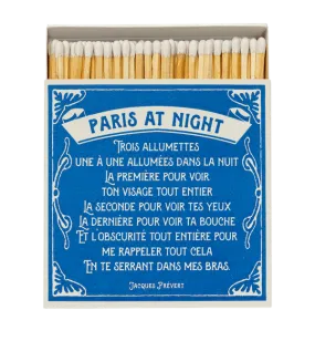 Archivist Paris at Night Matches