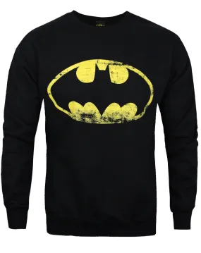 Batman Distressed Logo Men's Sweater