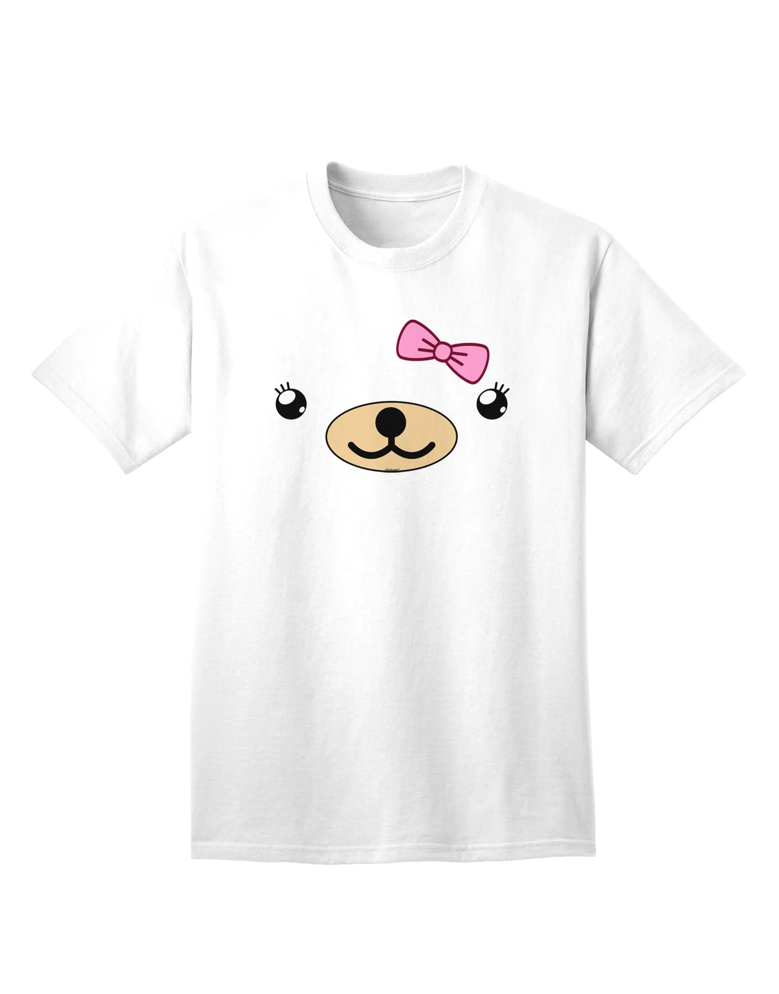 Beartholomea Cute Girl Bear Adult T-Shirt by Kyu-T Face