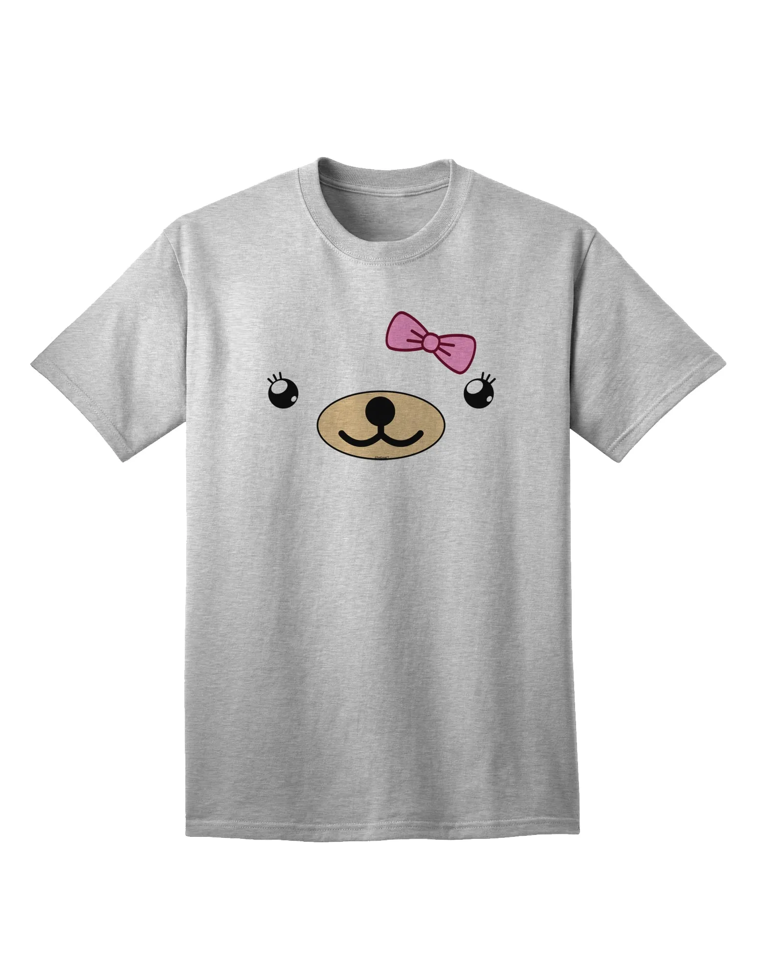 Beartholomea Cute Girl Bear Adult T-Shirt by Kyu-T Face