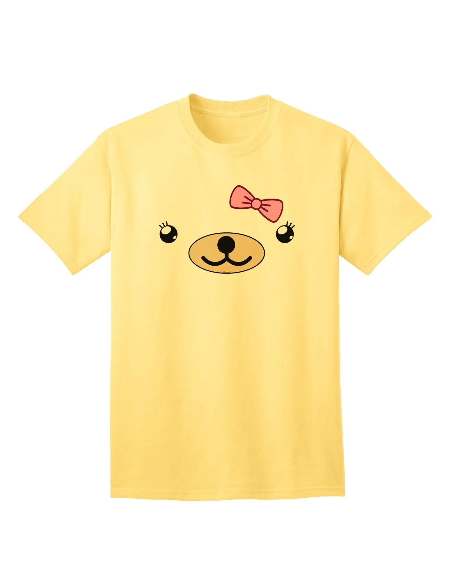 Beartholomea Cute Girl Bear Adult T-Shirt by Kyu-T Face