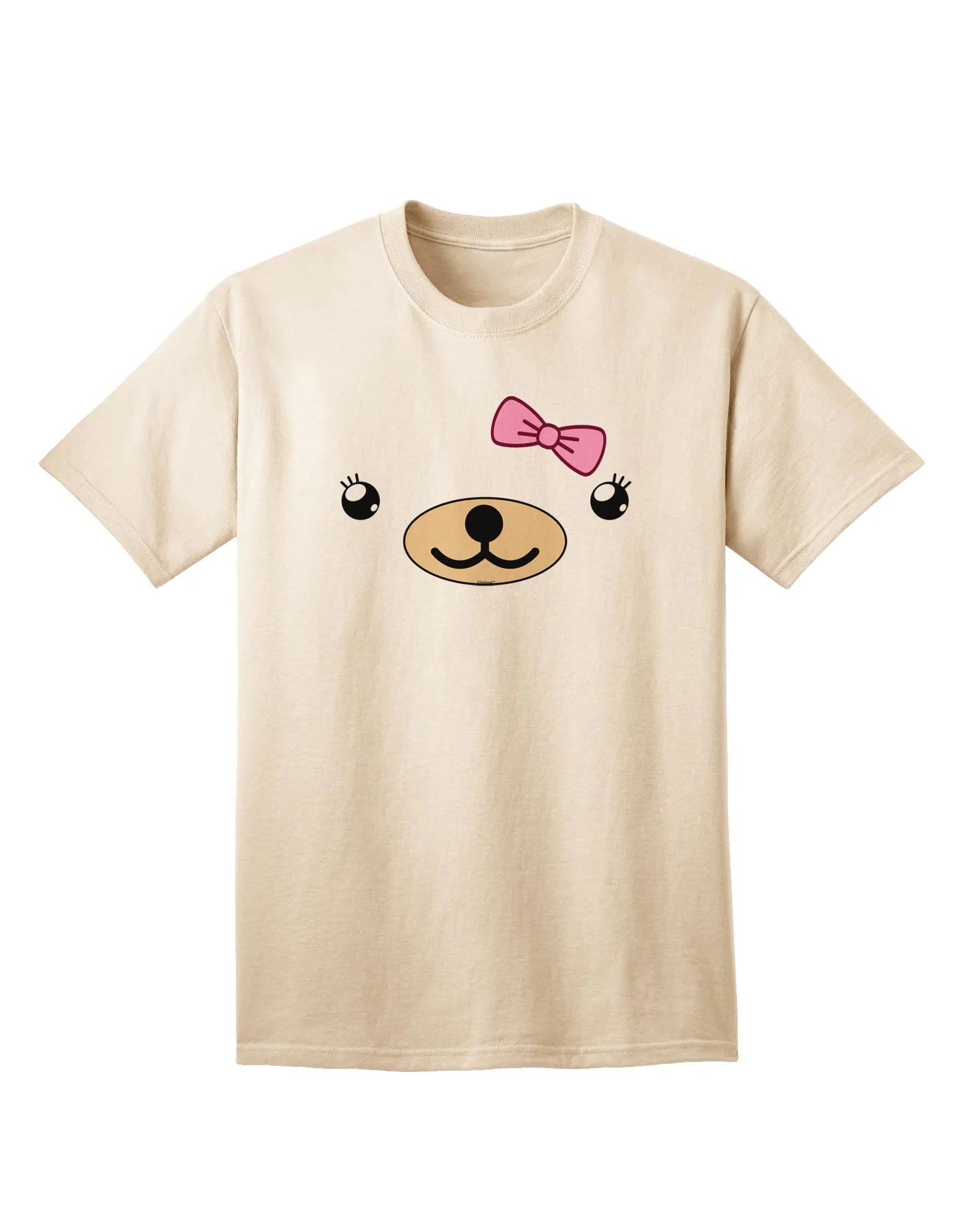 Beartholomea Cute Girl Bear Adult T-Shirt by Kyu-T Face