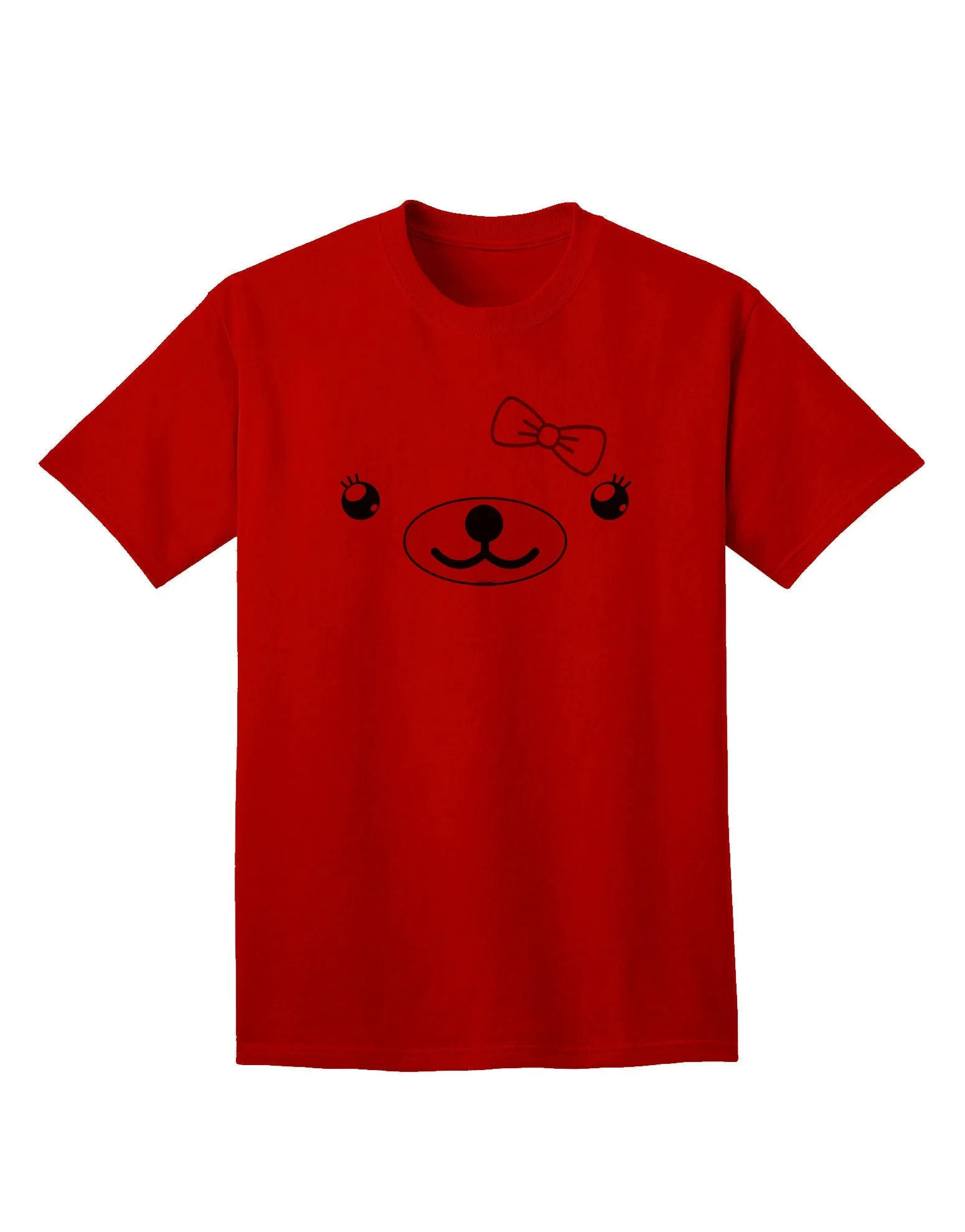 Beartholomea Cute Girl Bear Adult T-Shirt by Kyu-T Face