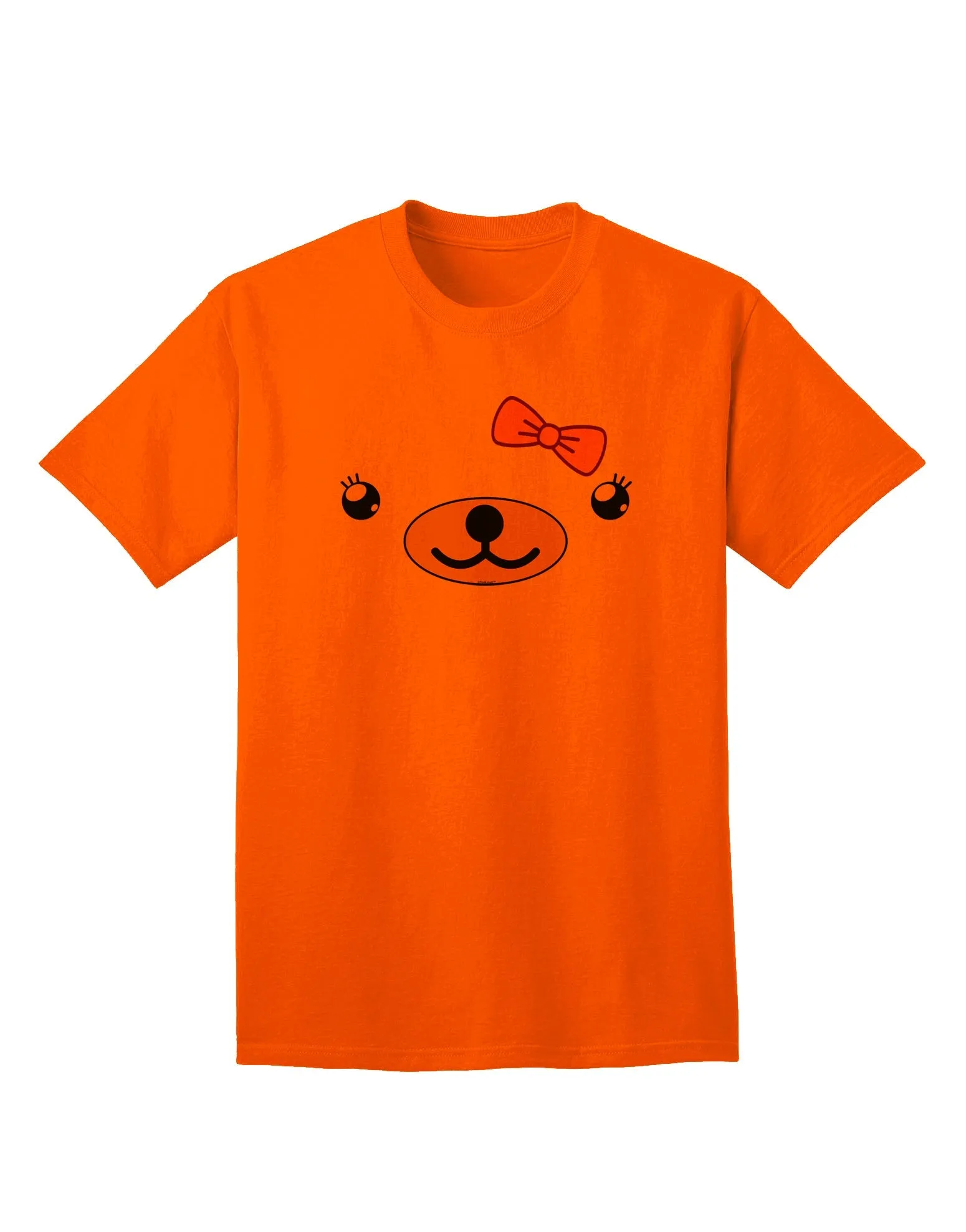 Beartholomea Cute Girl Bear Adult T-Shirt by Kyu-T Face