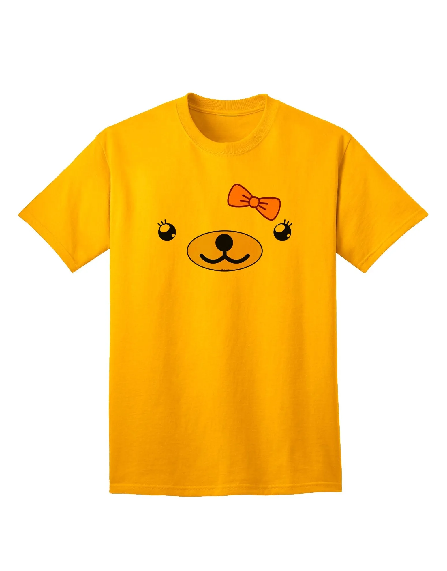 Beartholomea Cute Girl Bear Adult T-Shirt by Kyu-T Face