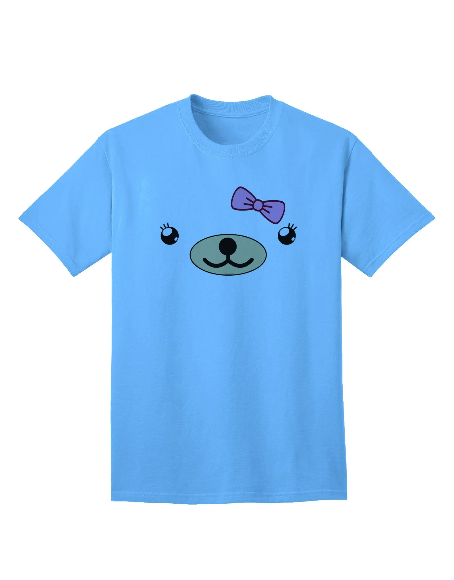 Beartholomea Cute Girl Bear Adult T-Shirt by Kyu-T Face