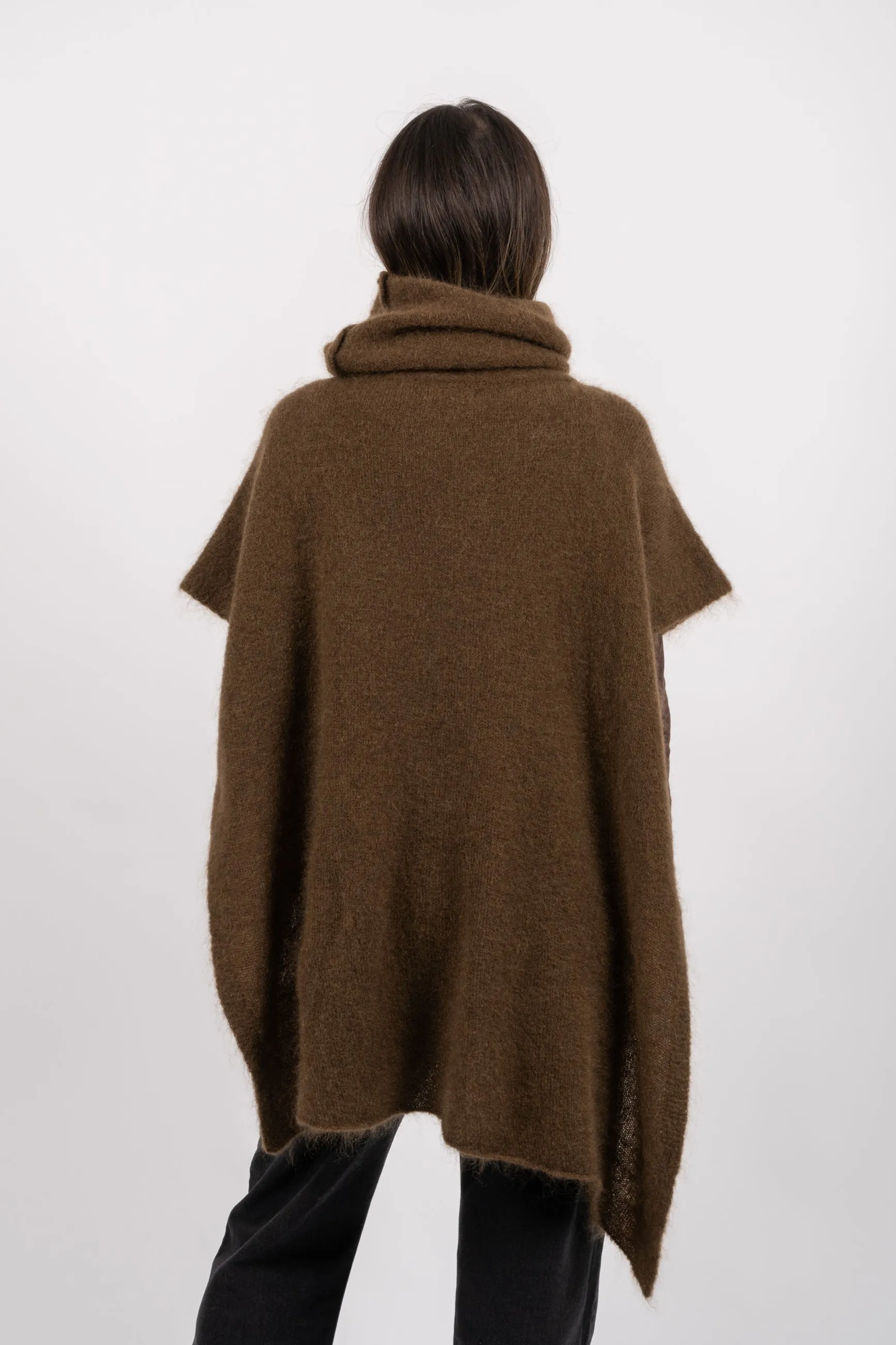 Bella Poncho - Dark Brown