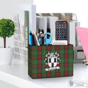 Blackstock Hunting Tartan Pen Holder with Family Crest