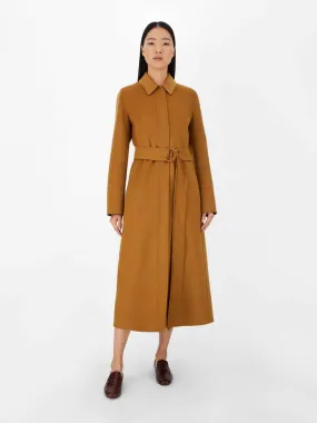 Boario Double Face Wool Long Belted