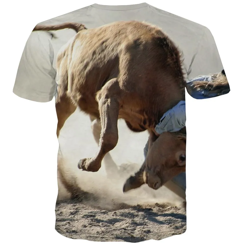 Borse T shirts Men Competition Tshirt Printed Raced Shirt Print Equestrian Tshirts Novelty