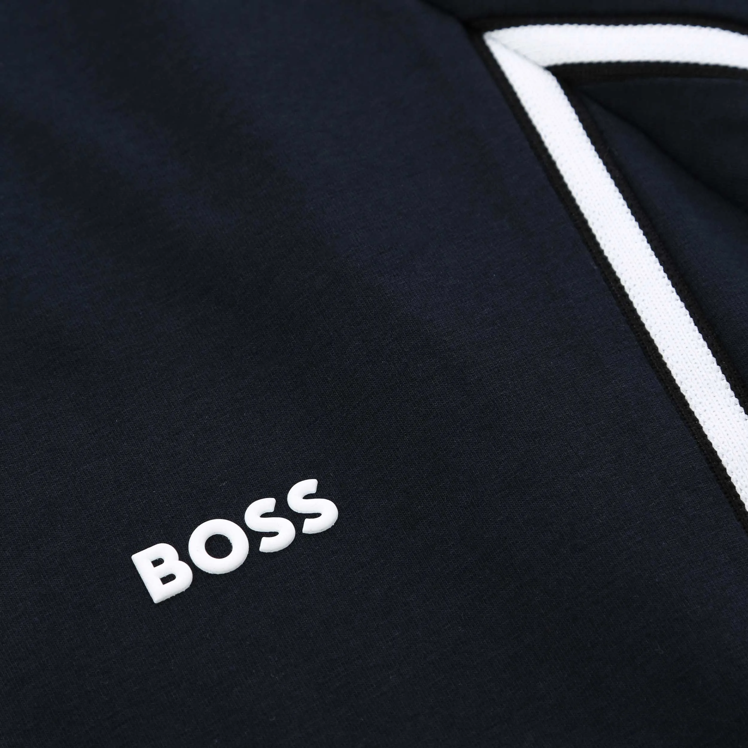 BOSS Tee Tape T Shirt in Dark Blue