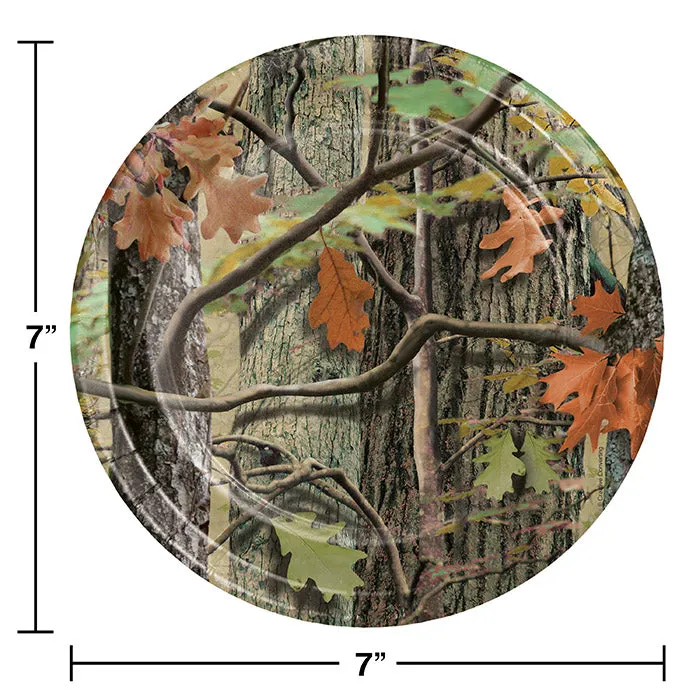 Bulk Hunting Camo Paper Dessert Plates (96 per Case)