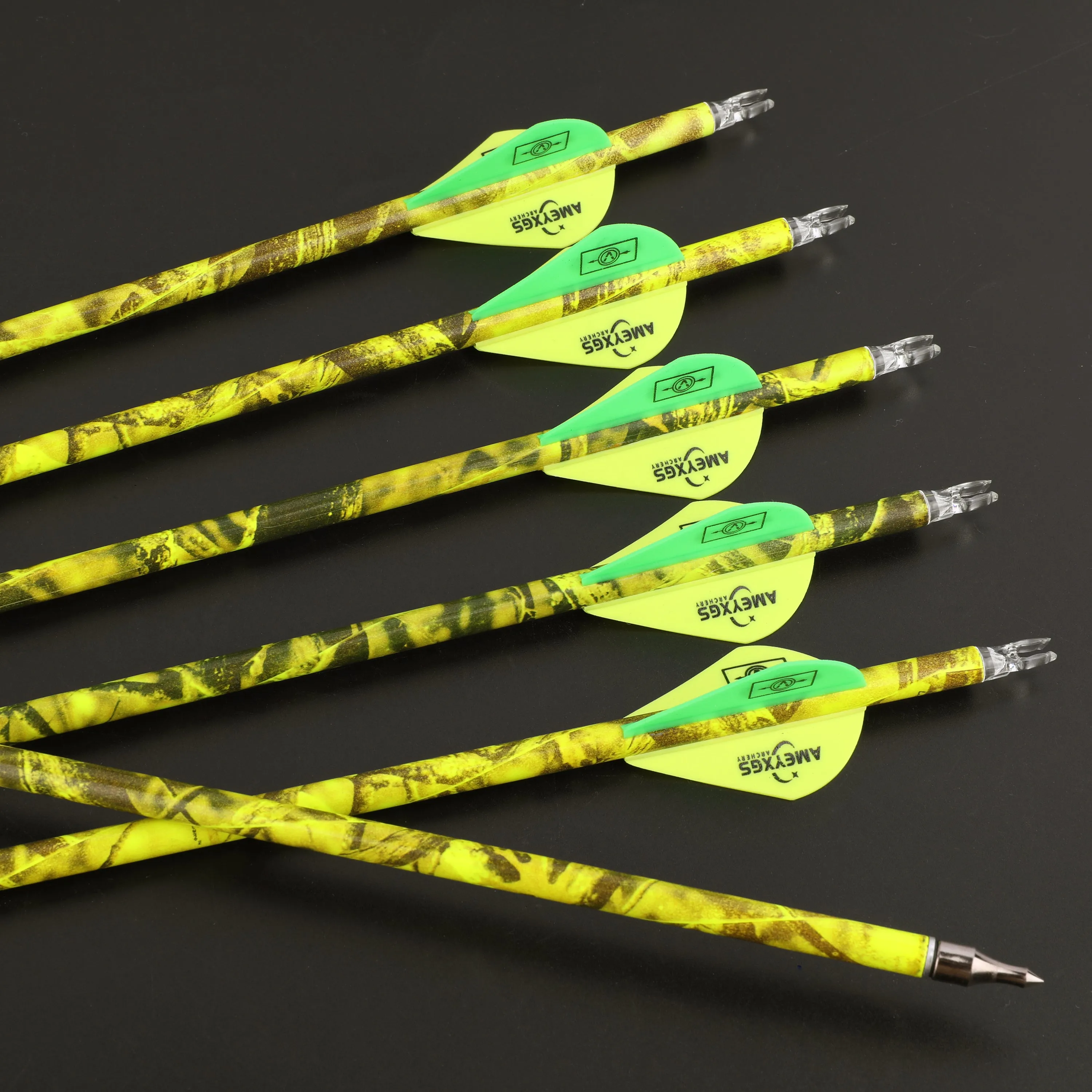 🎯Camo Carbon Arrows Archery for Compound Recurve Bow