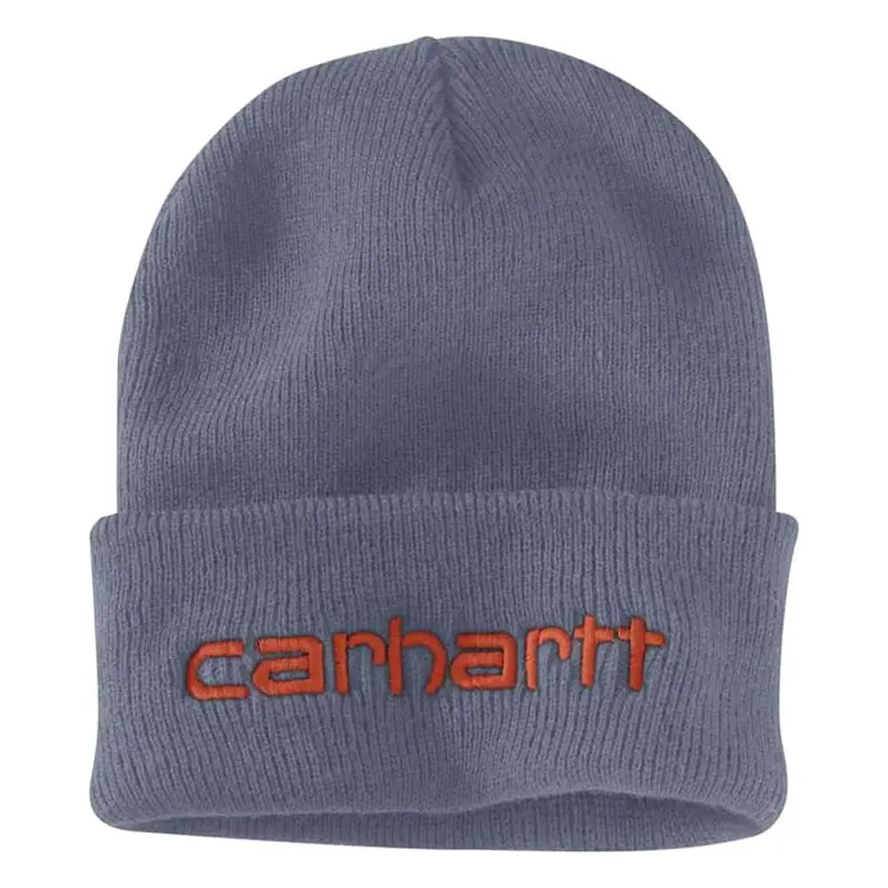 Carhartt 104068 Men's Knit Insulated Logo Graphic Cuffed Beanie