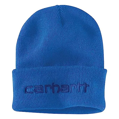 Carhartt 104068 Men's Knit Insulated Logo Graphic Cuffed Beanie