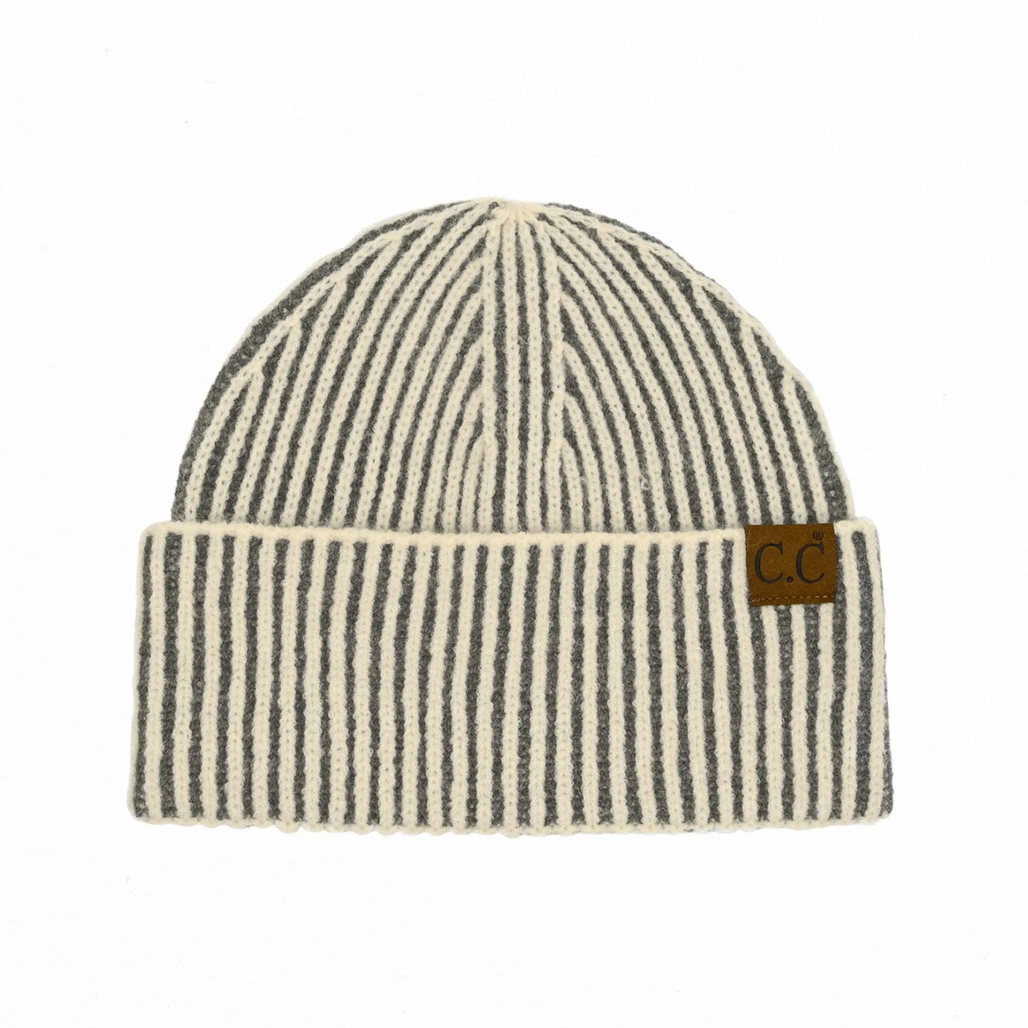 CC Contrast Cuff Cap Beanie