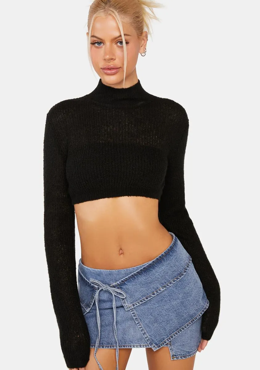 City Of Angels Crop Sweater