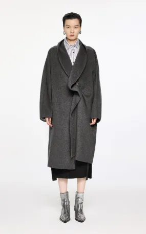 Coat / JNBY Pleated Wool Coat