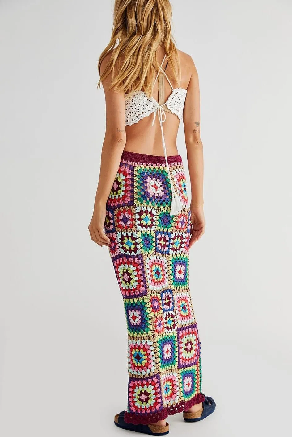 CROCHET DREAM MAXI SKIRT LISA X FREE PEOPLE