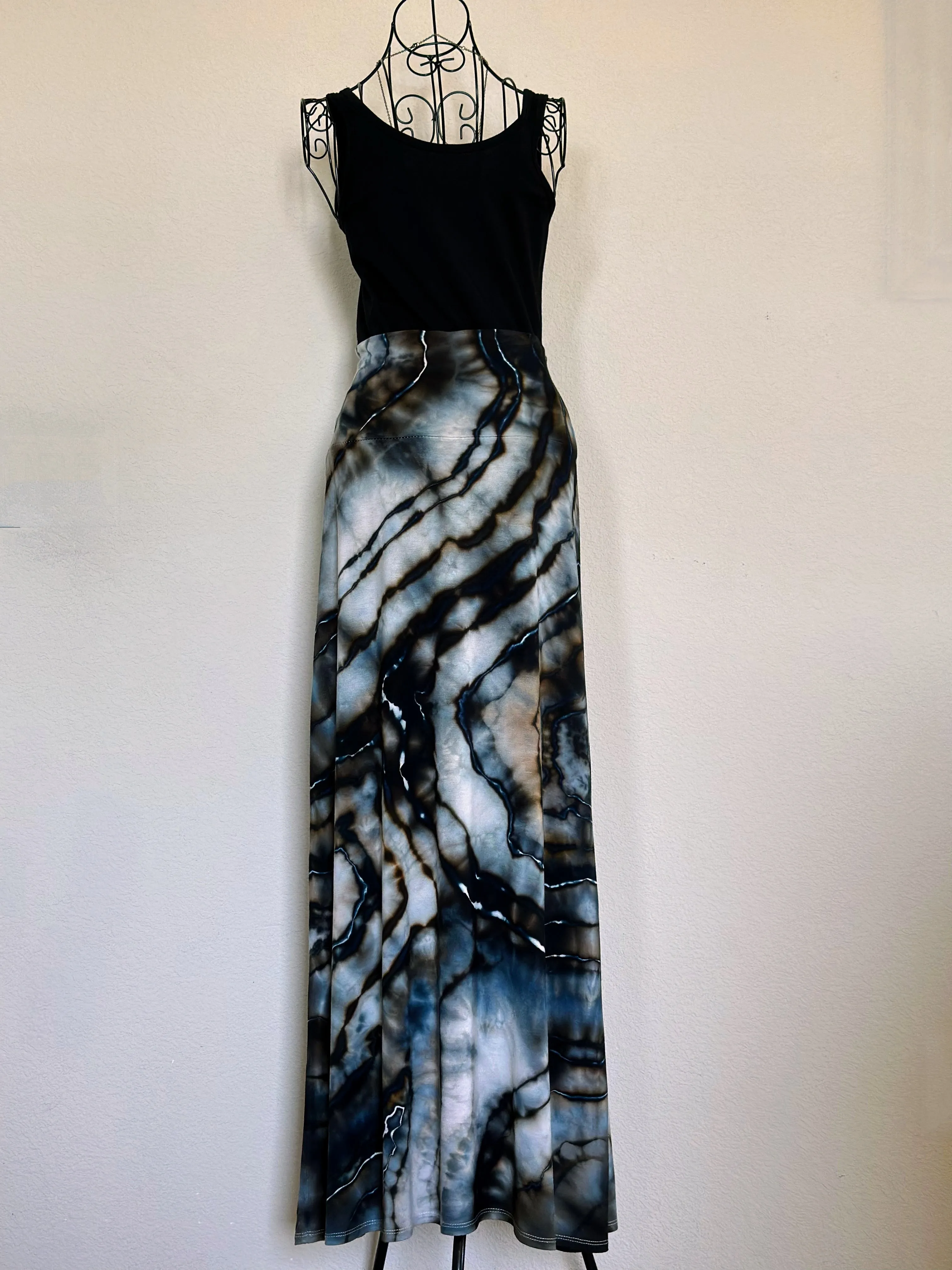 Custom Geode Maxi Skirt and Ice Dyed Shorts for Alyssa