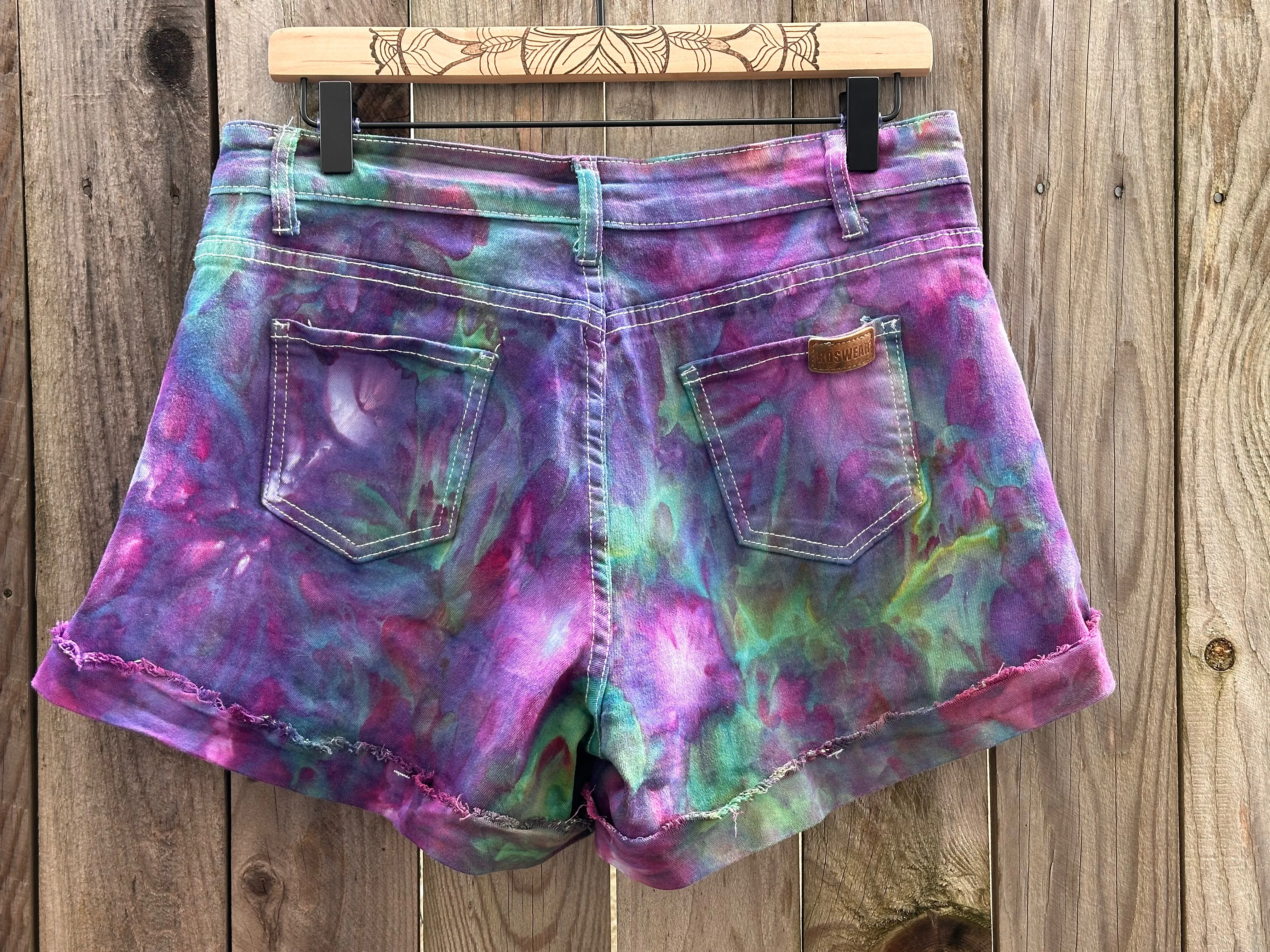 Custom Geode Maxi Skirt and Ice Dyed Shorts for Alyssa