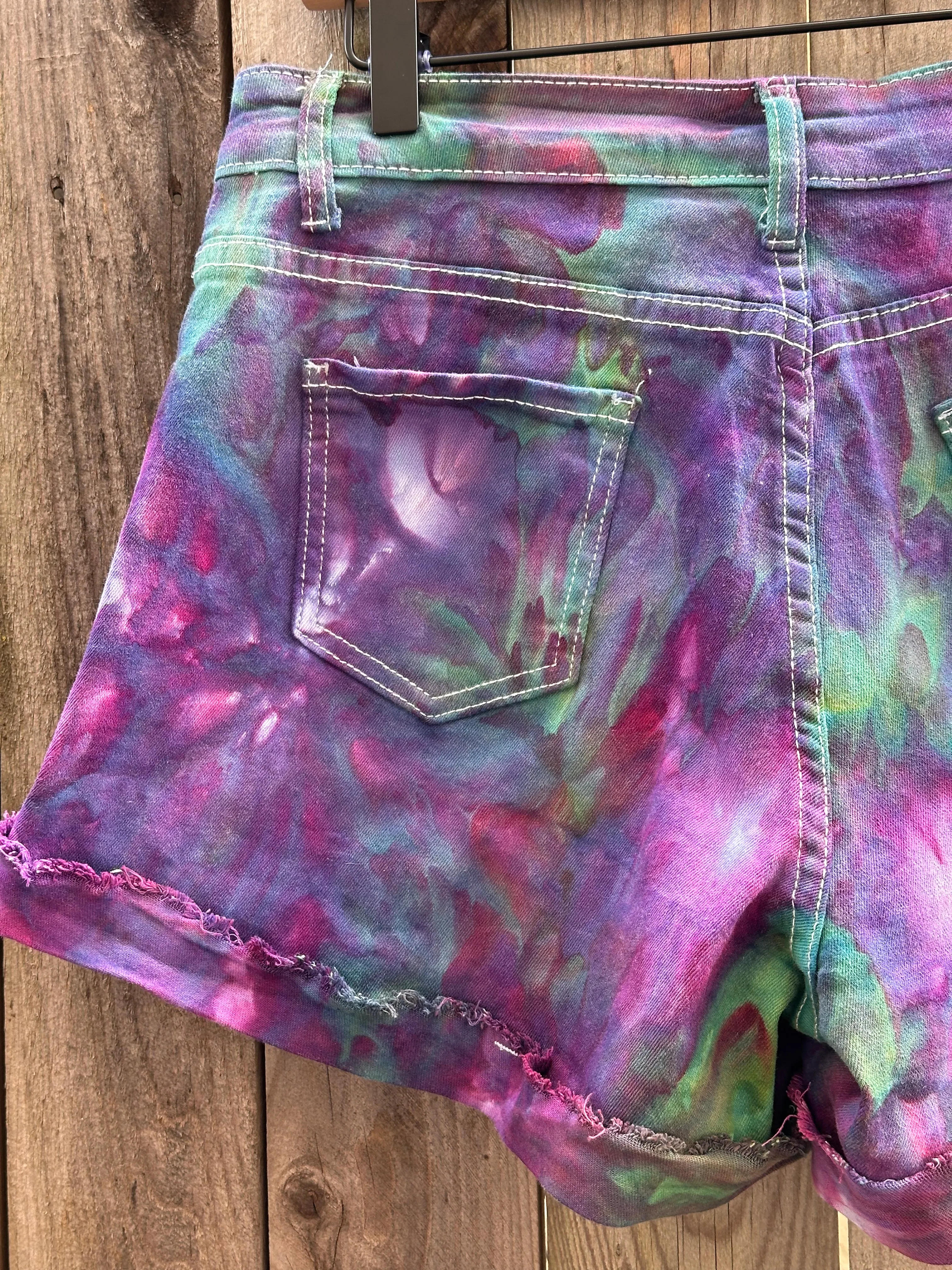 Custom Geode Maxi Skirt and Ice Dyed Shorts for Alyssa