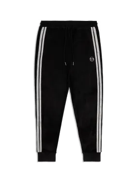 Damarindo Velour Track Pant- Black Beauty