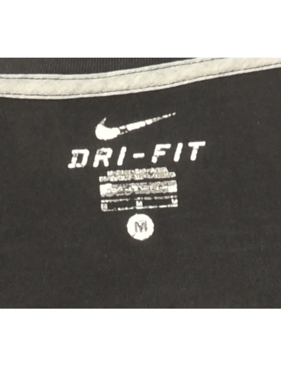 Dark Grey Nike Printed T-shirt - M