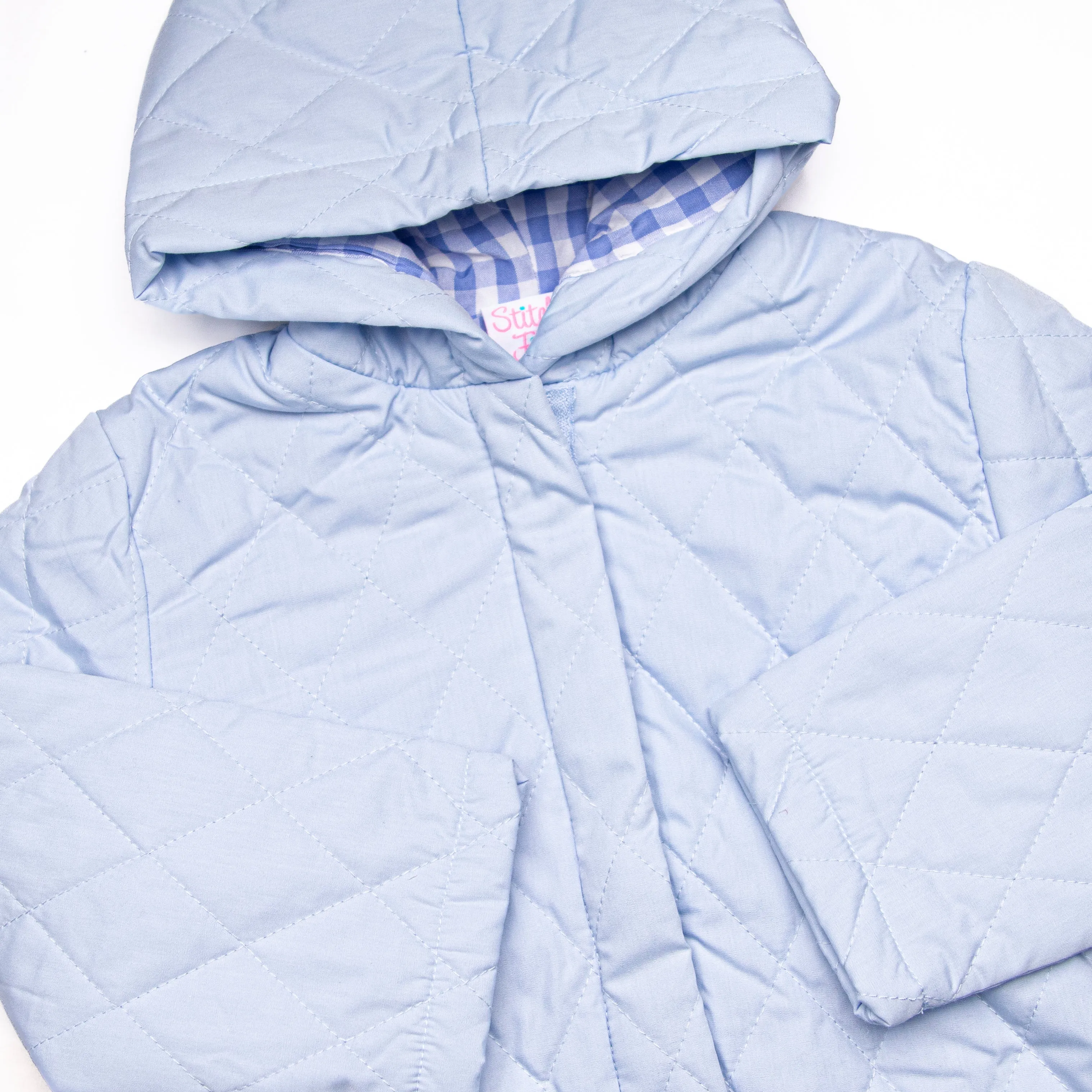 Doorbuster: Quilted Hooded Coat, Blue