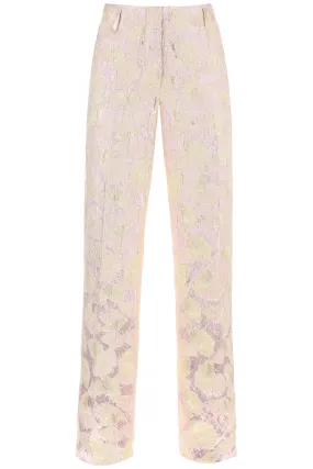 Dries Van Noten Parchia Bis Metallic Jacquard Pants