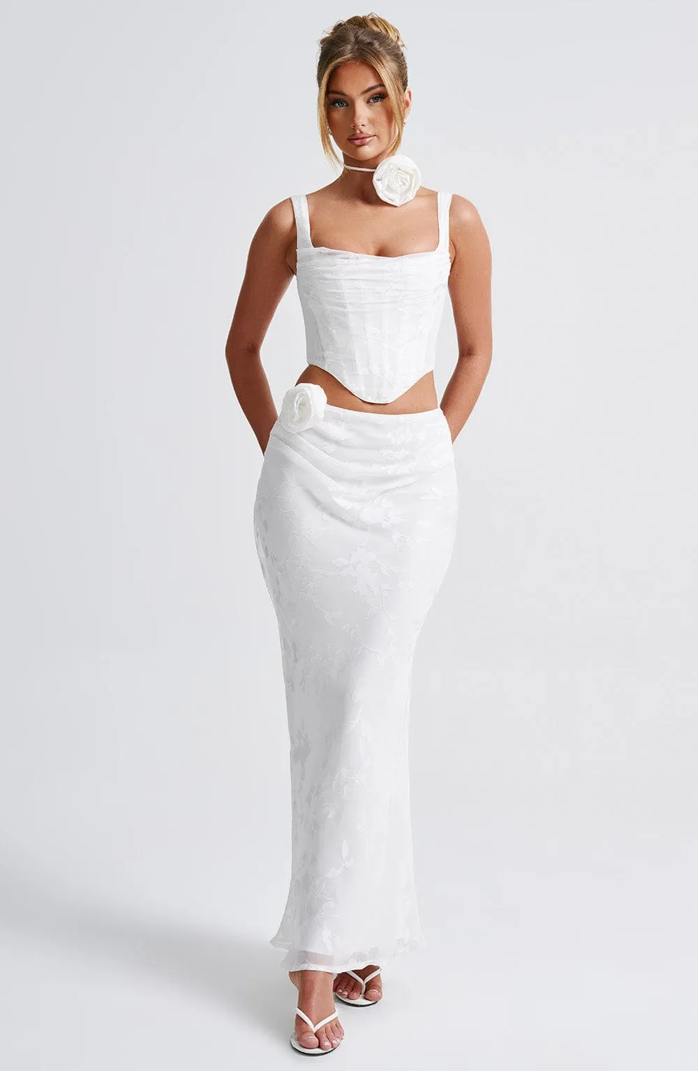 Elizabeth Maxi Skirt - Ivory