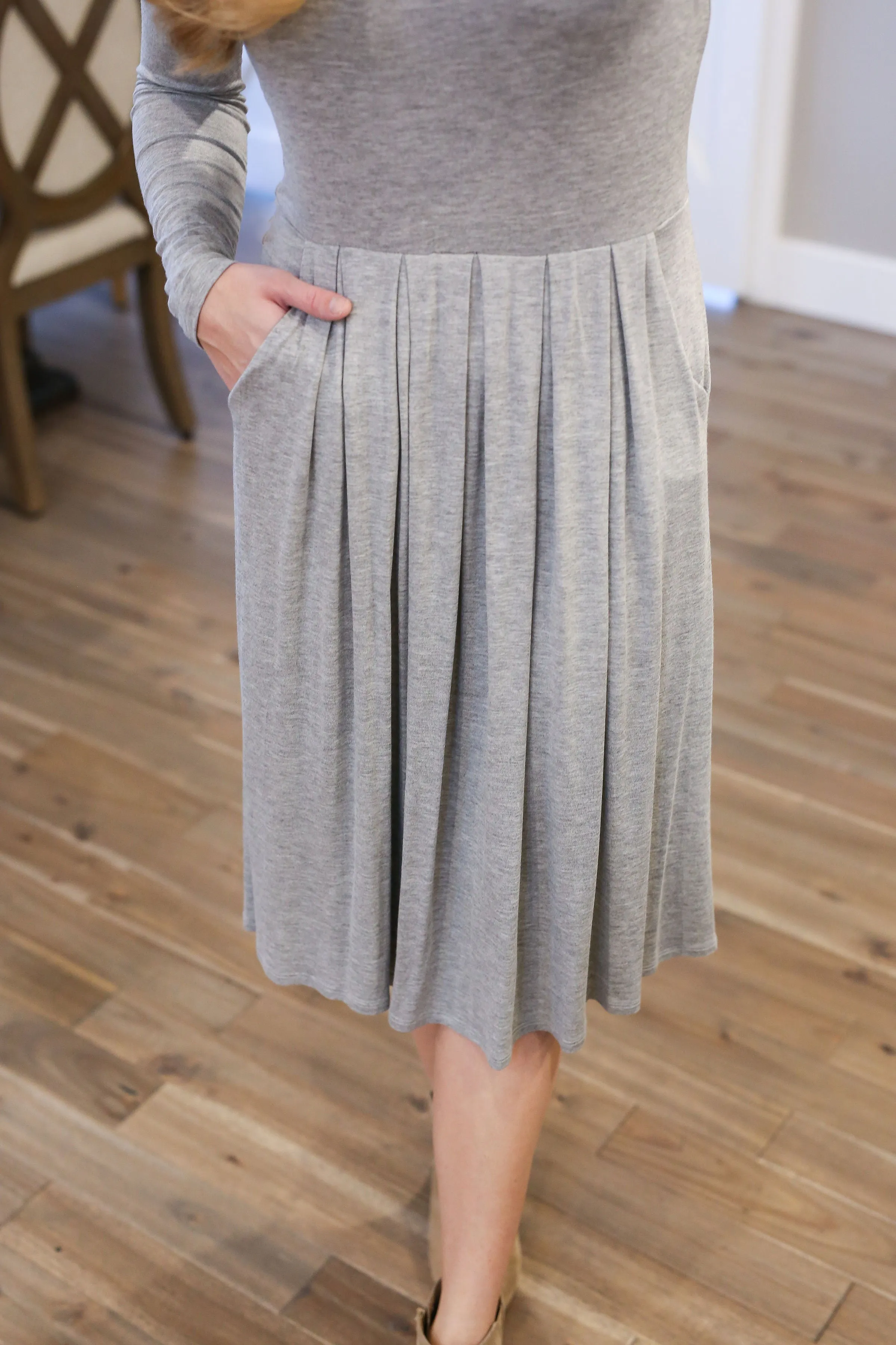 Endless Options Layering Dress In Grey