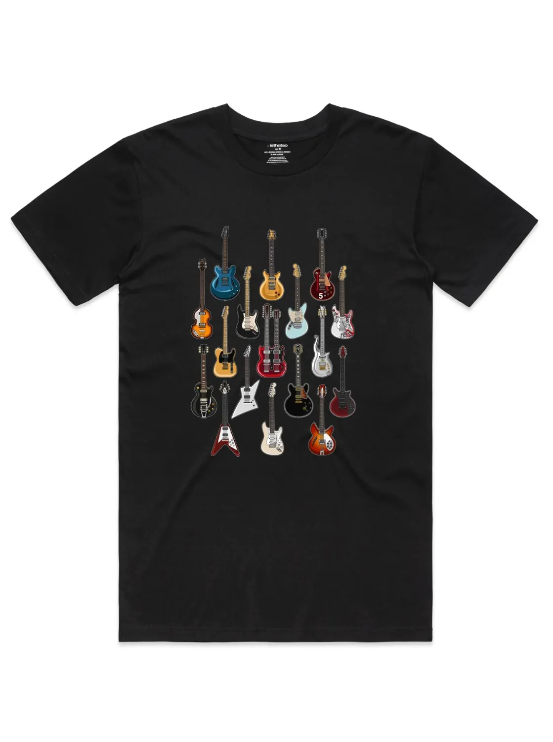 Famous Guitars Men's T-Shirt in Black