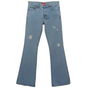 FLARED LEG DENIM PANTS / SUPERLIGHT WASH