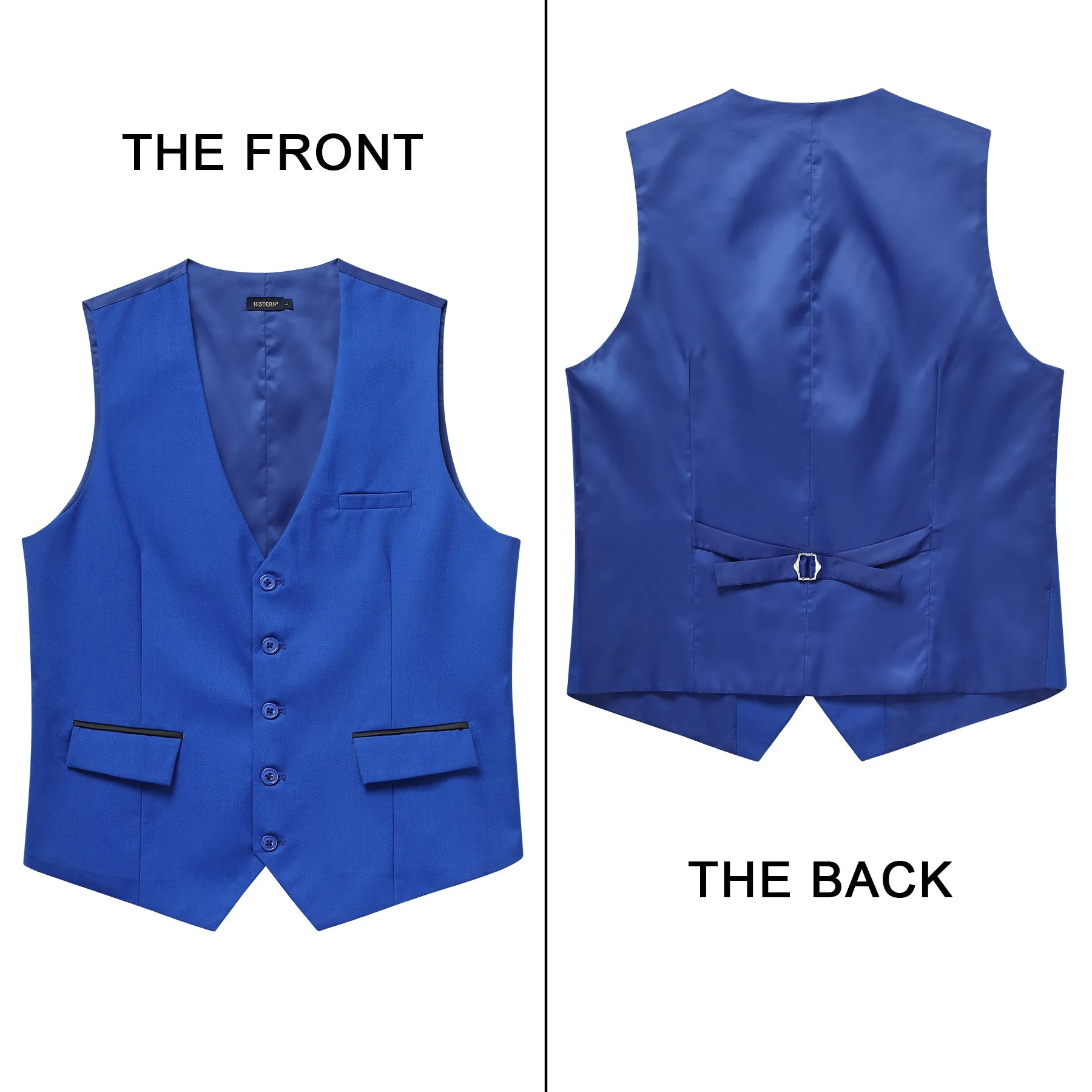 Formal Suit Vest - COBALT ROYAL BLUE