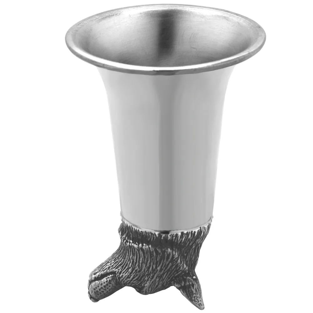 Fox Head Pewter Stirrup Cup