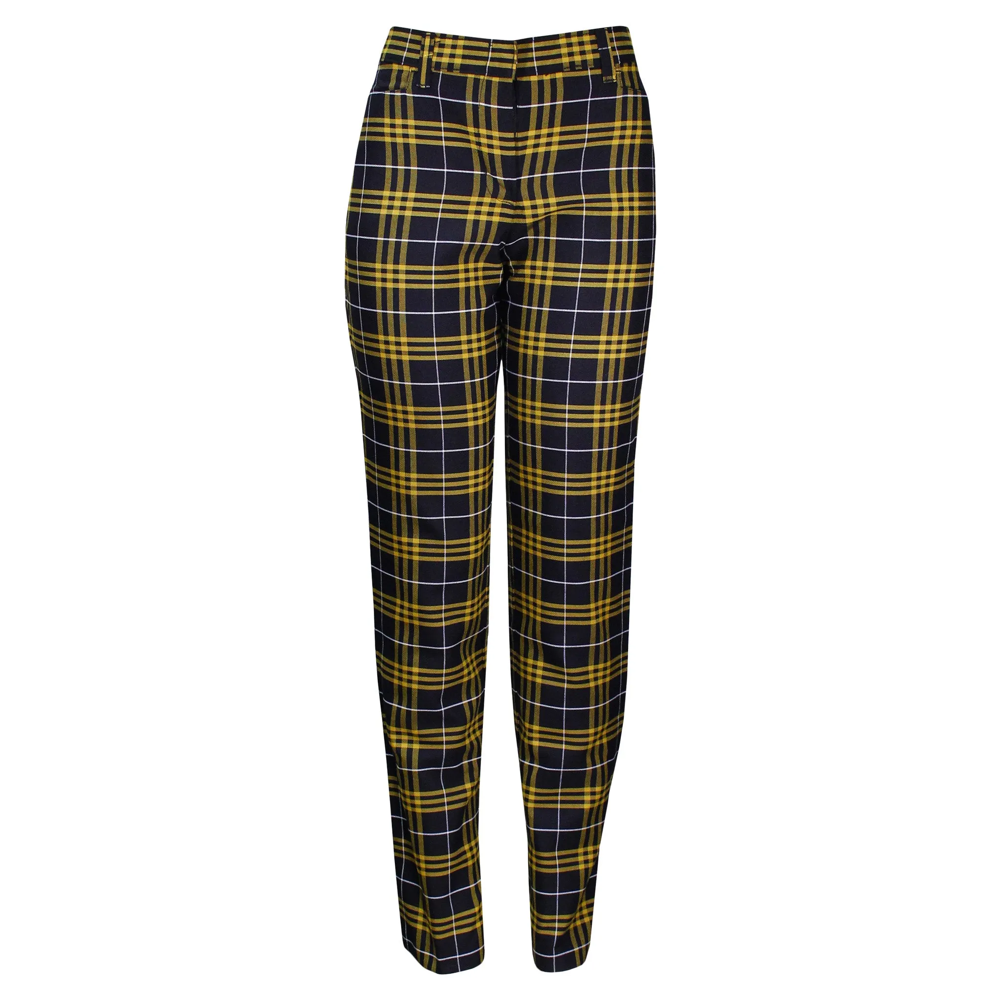 Gold/Black Plaid Pants